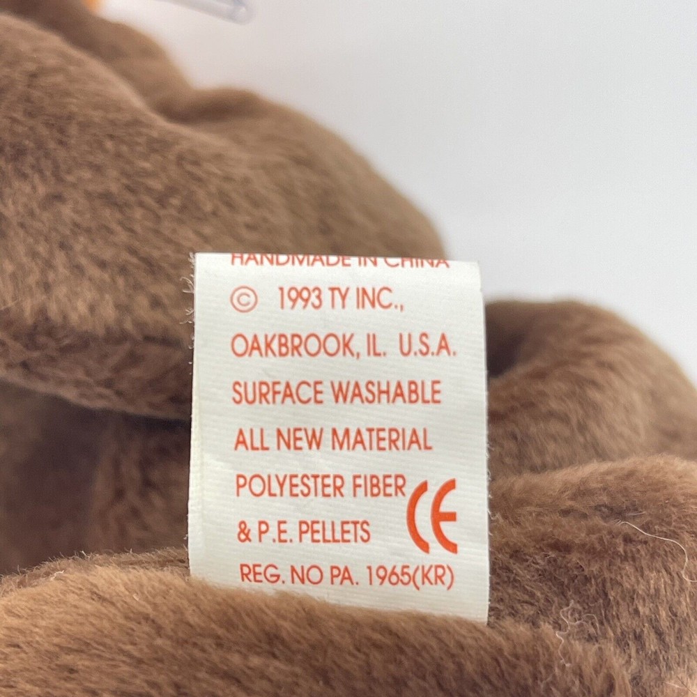 TY Beanie Baby Original 1993 Chocolate the Moose RETIRED - Picture 9 of 10